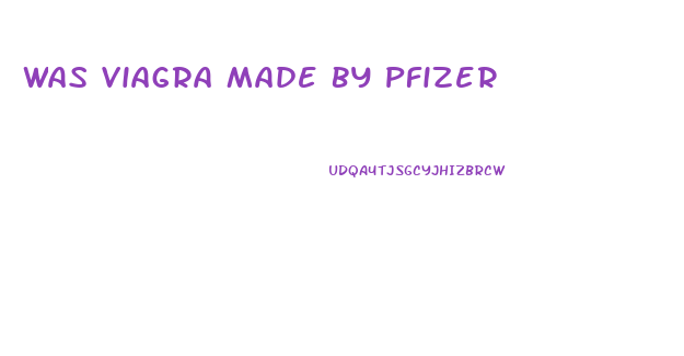 Was Viagra Made By Pfizer