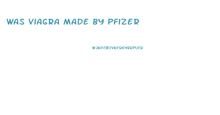 Was Viagra Made By Pfizer