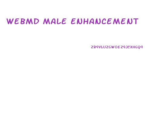 Webmd Male Enhancement