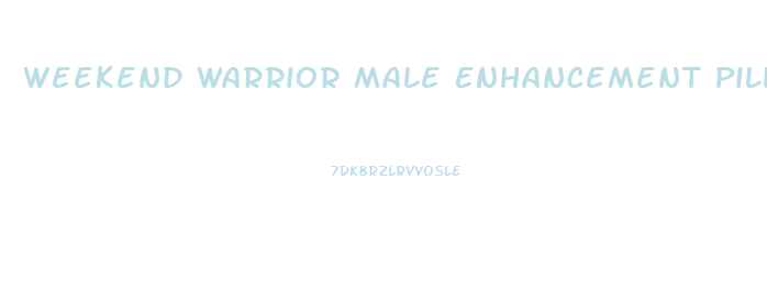 Weekend Warrior Male Enhancement Pill 8 Count Bottle