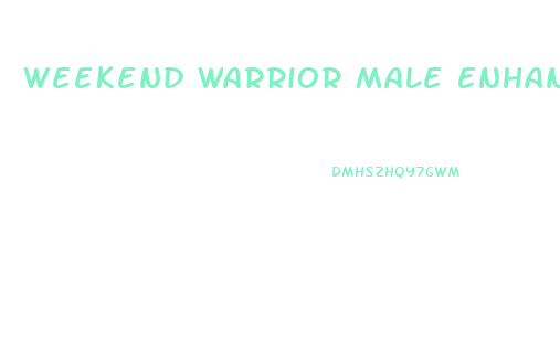 Weekend Warrior Male Enhancement Pill 8 Count Bottle