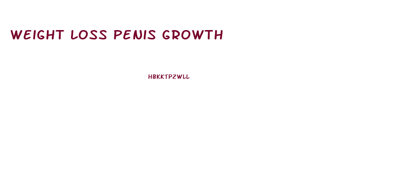 Weight Loss Penis Growth