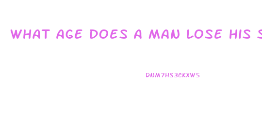 What Age Does A Man Lose His Sex Drive