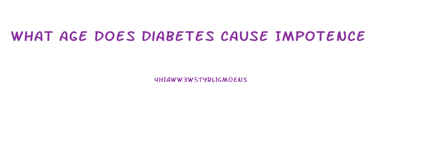 What Age Does Diabetes Cause Impotence