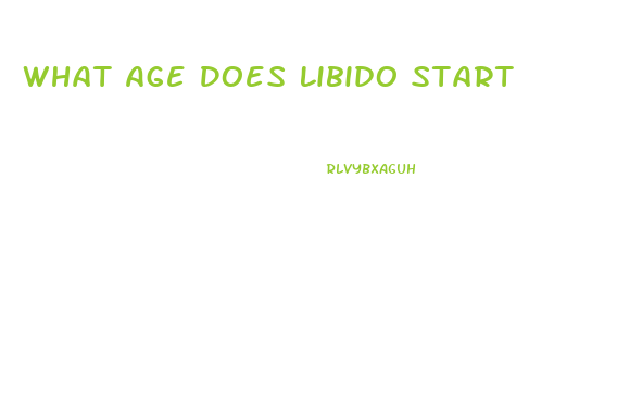 What Age Does Libido Start
