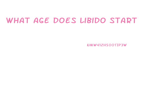 What Age Does Libido Start