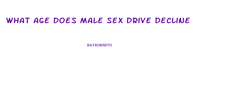 What Age Does Male Sex Drive Decline