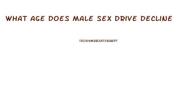 What Age Does Male Sex Drive Decline