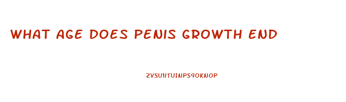 What Age Does Penis Growth End