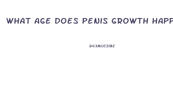 What Age Does Penis Growth Happen