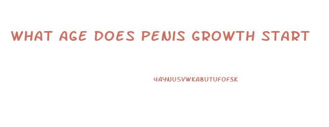 What Age Does Penis Growth Start