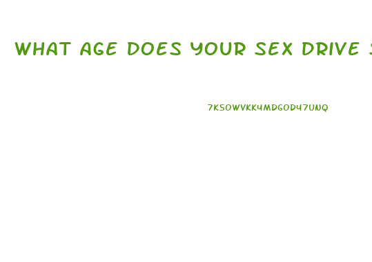 What Age Does Your Sex Drive Slow Down