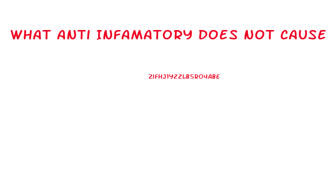 What Anti Infamatory Does Not Cause Impotence