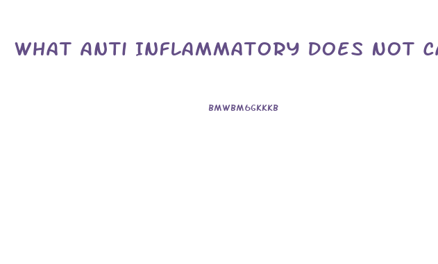 What Anti Inflammatory Does Not Cause Impotence