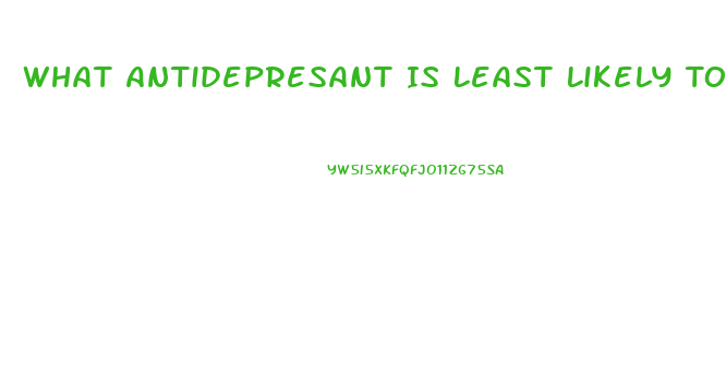 What Antidepresant Is Least Likely To Cause Impotence Issues