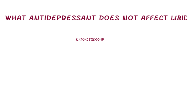 What Antidepressant Does Not Affect Libido