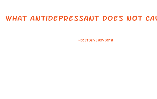 What Antidepressant Does Not Cause Impotence