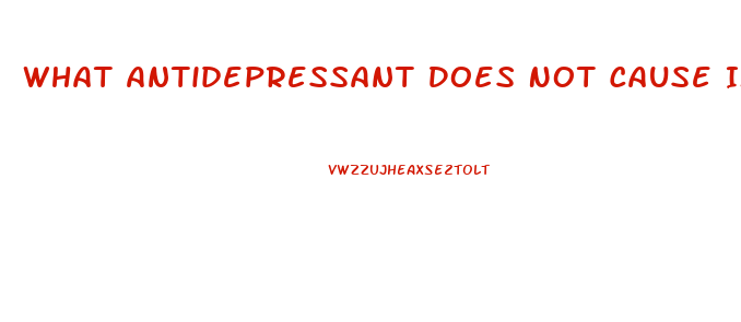 What Antidepressant Does Not Cause Impotence