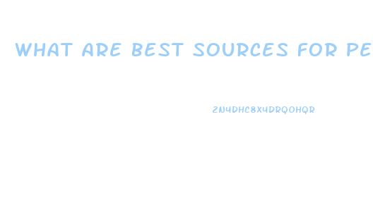 What Are Best Sources For Penis Growth