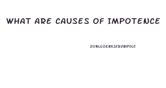 What Are Causes Of Impotence