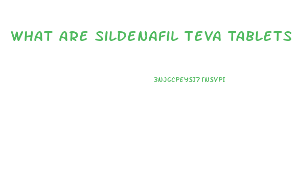 What Are Sildenafil Teva Tablets