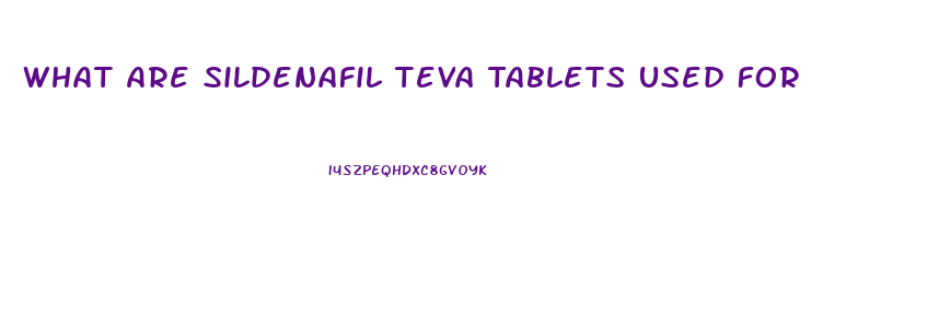 What Are Sildenafil Teva Tablets Used For