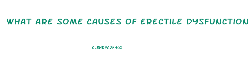 What Are Some Causes Of Erectile Dysfunction