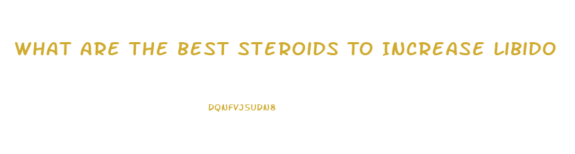 What Are The Best Steroids To Increase Libido
