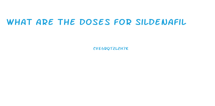 What Are The Doses For Sildenafil