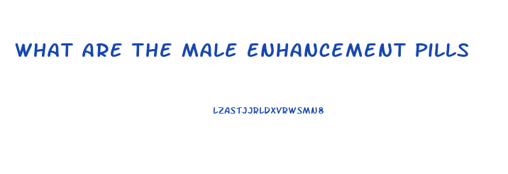 What Are The Male Enhancement Pills