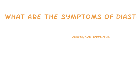 What Are The Symptoms Of Diastolic Dysfunction