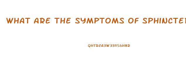 What Are The Symptoms Of Sphincter Of Oddi Dysfunction