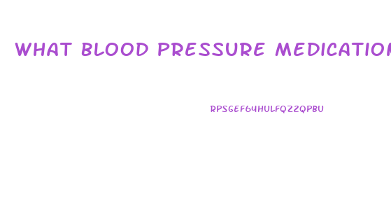 What Blood Pressure Medications Cause Impotence