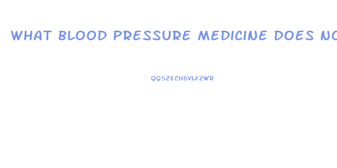What Blood Pressure Medicine Does Not Cause Impotence