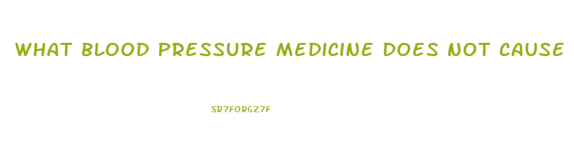 What Blood Pressure Medicine Does Not Cause Impotence