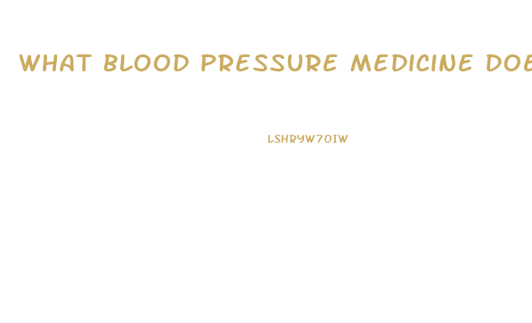 What Blood Pressure Medicine Does Not Cause Impotence