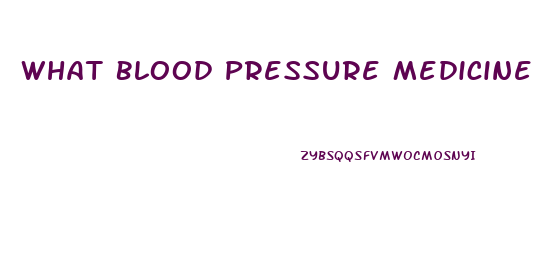 What Blood Pressure Medicine To Take That Does Not Cause Impotence