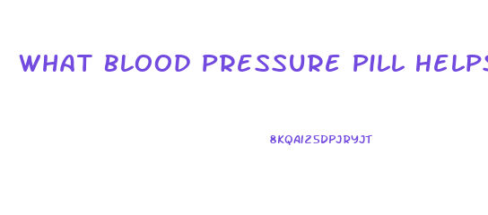 What Blood Pressure Pill Helps Ed