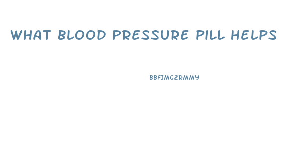 What Blood Pressure Pill Helps Ed