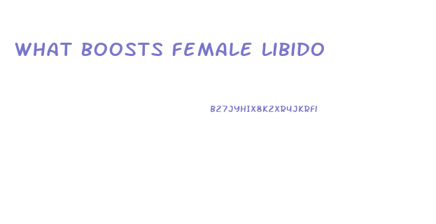 What Boosts Female Libido