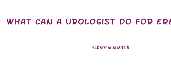 What Can A Urologist Do For Erectile Dysfunction