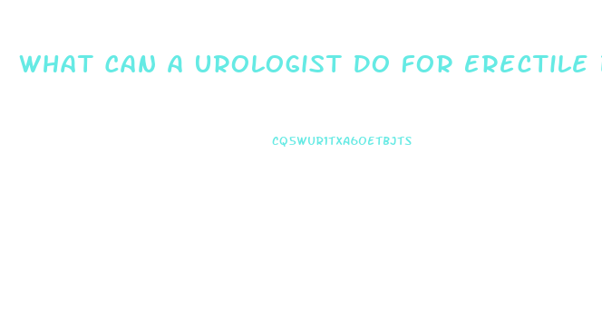 What Can A Urologist Do For Erectile Dysfunction