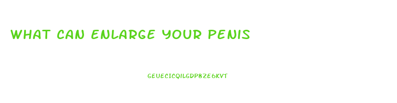 What Can Enlarge Your Penis