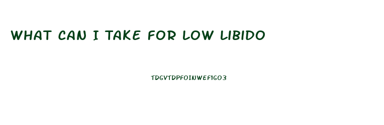 What Can I Take For Low Libido