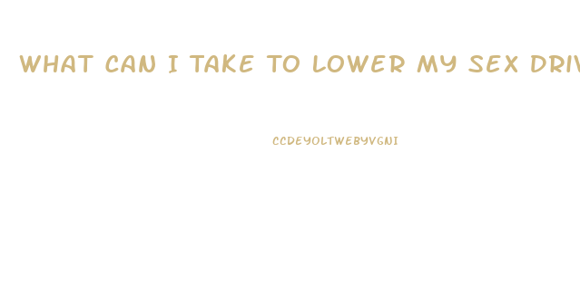 What Can I Take To Lower My Sex Drive