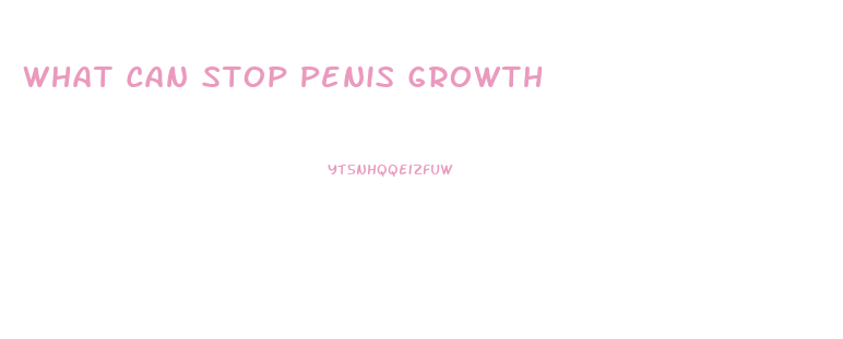 What Can Stop Penis Growth