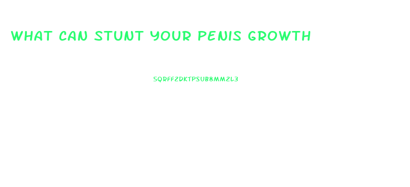 What Can Stunt Your Penis Growth