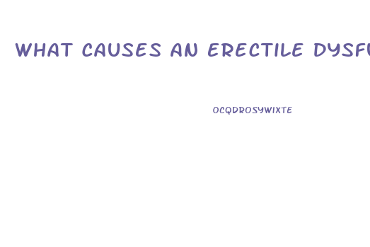 What Causes An Erectile Dysfunction