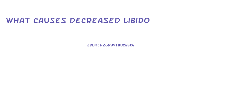 What Causes Decreased Libido