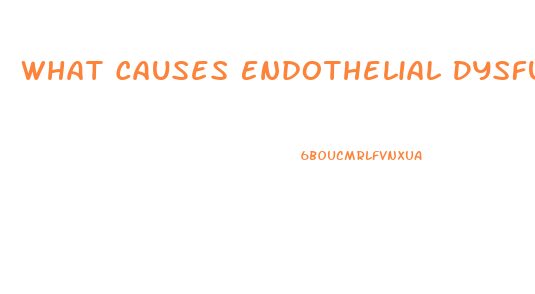 What Causes Endothelial Dysfunction